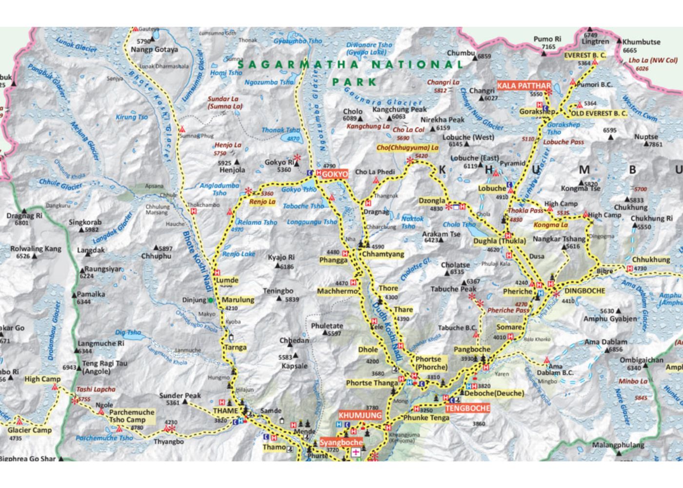 Everest Base Camp Trek Route Map