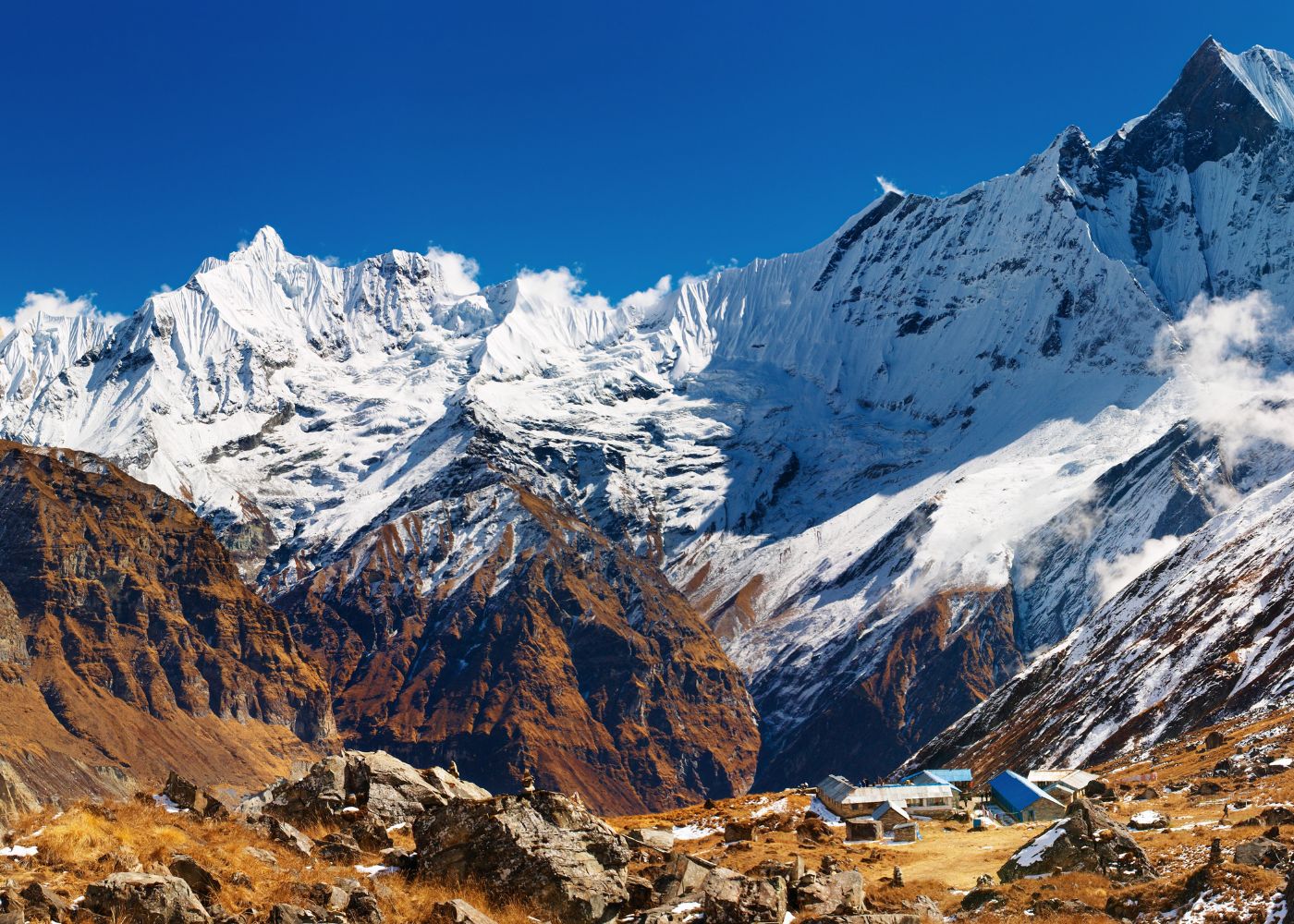 Mountain Ranges Of Annapurna Base Camp Trek