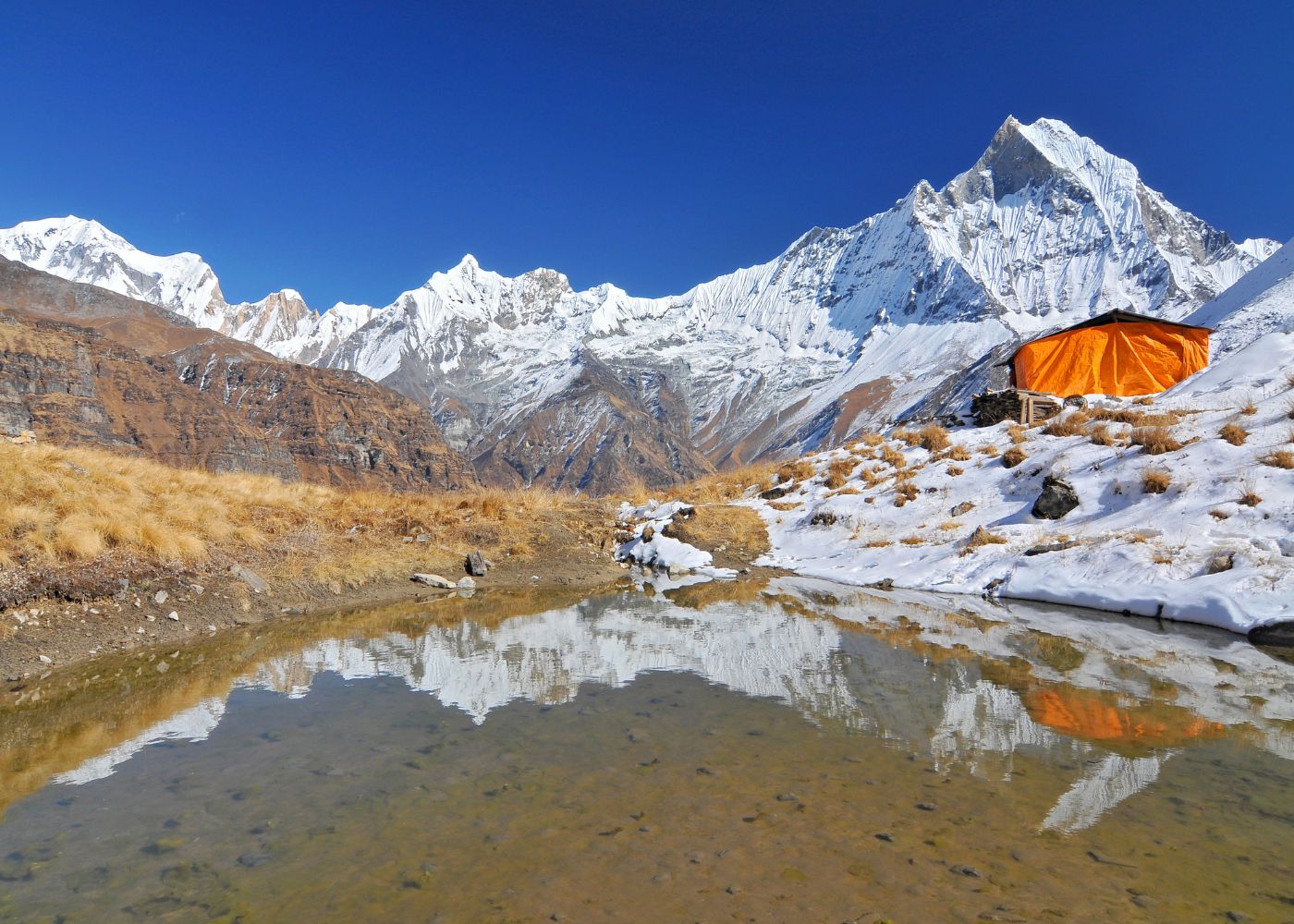 Tent At Annapurna Base Camp Trek