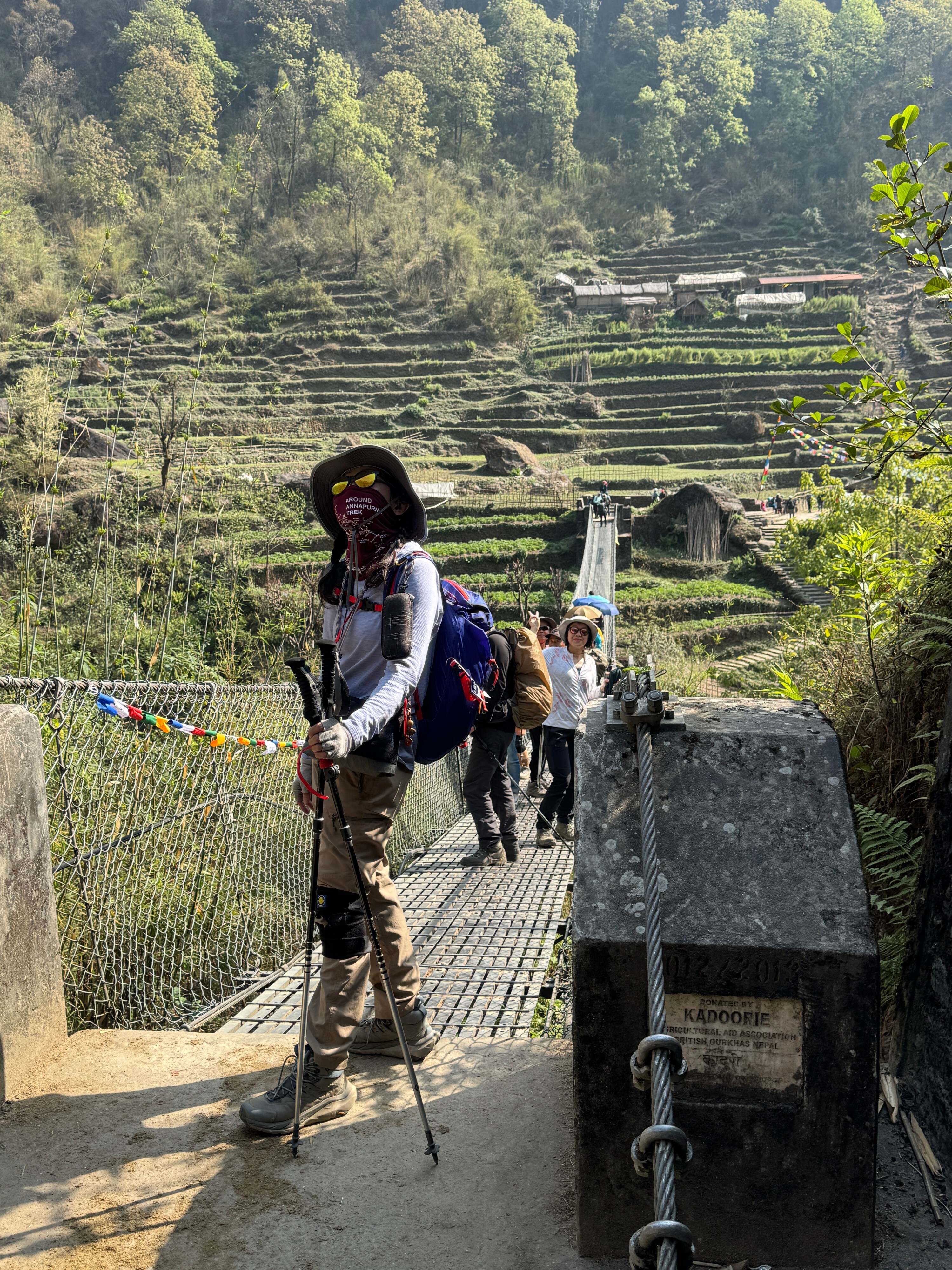 Suspension Bridge over Chhomrong Khola